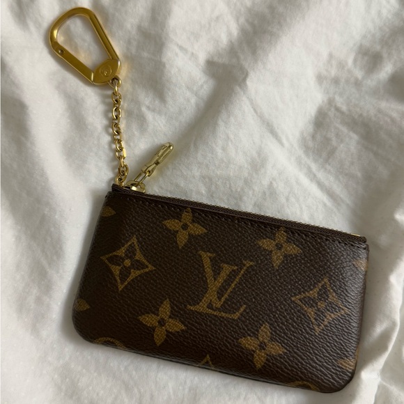Louis Vuitton Brown Monogram Key Pouch - Picture 3 of 10